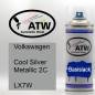 Preview: Volkswagen, Cool Silver Metallic 2C, LX7W: 400ml Sprühdose, von ATW Autoteile West.